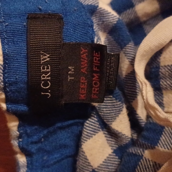 j.crew comfy blue/ off white checked mens pj pants. Size medium tall.Comfy! - Picture 5 of 8